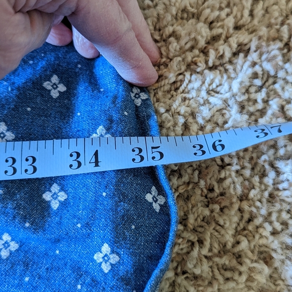 Circle T Vintage 80s Denim Maxi Full A-Line Skirt Size 7/8 - Picture 5 of 7